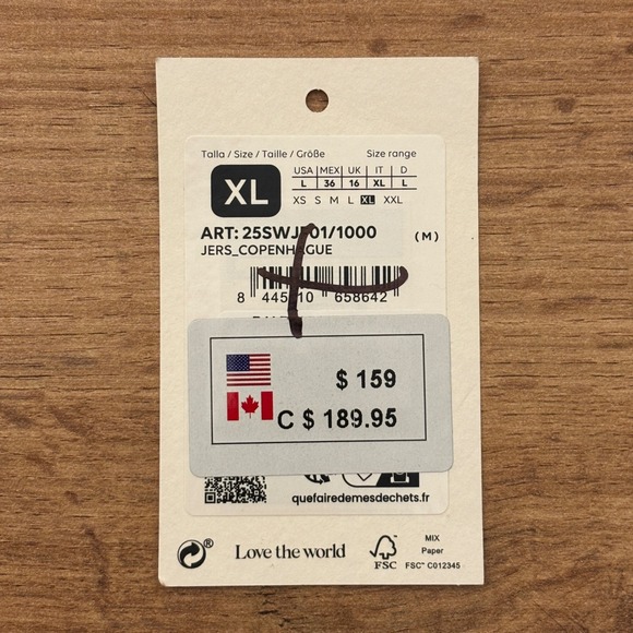 NWOT DESIGUAL Asymmetric Stripe Sweatshirt White Navy Size Large Casual Workwear - Picture 11 of 12